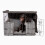 Danish Design Dog Crate Cover - Blackout Lined, Roll-Down Doors - Grey - Small 2