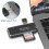 Memory card reader - ZISONIX - RD320 - USB, Micro USB, USB-C - Compatible with SD and Micro SD cards - 4 in 1 4