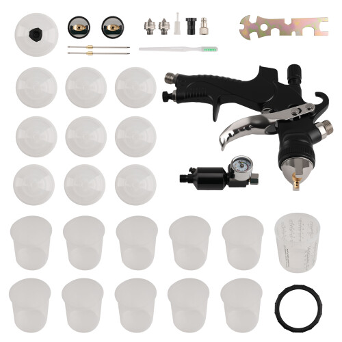 600cc Gravity Feed Paint Gun 1.4/1.7/2.0mm for Vehicle Car Paint Projects 1