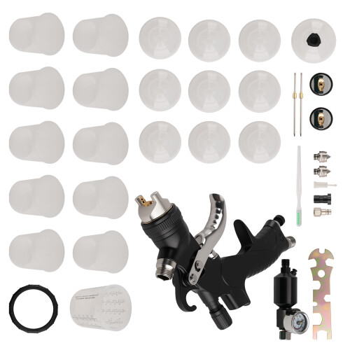 600cc Gravity Feed Paint Gun 1.4/1.7/2.0mm for Vehicle Car Paint Projects 2