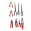 9pc Premium Pliers Tool Set with Storage Tray Combination Long Nose Side Nippers 2