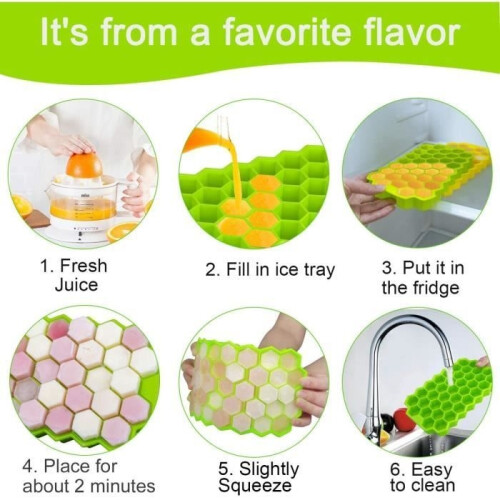 Ice Maker Silicone Ice Maker for Food Yellow / Green