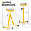 Costway 2-Pack Folding Roller Stands Roller Heads & Edge Guides For Table Saw 8