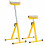 Costway 2-Pack Folding Roller Stands Roller Heads & Edge Guides For Table Saw 12