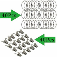 Verhorenkaat - YYV - 40 kpl pakkaus - metallia - 40 mm sisähalkaisija - klipsit mukana