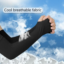 2-Piece Arm Sleeves, Sun Protection, Ice-Cool Sunscreen Gloves for Driving and Outdoor Activities, Adults