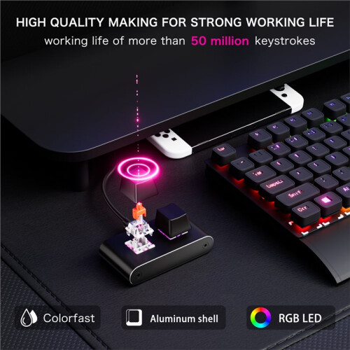 2-Key Customizable Numeric Keypad USB Wired Keyboard Shortcut Keys: Copy, Paste, Enter Key, Answer Button 2