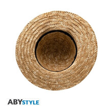 Hut – ABYstyle – Luffy – Kindergröße – Beige und Rot – Strapazierfähige Oberfläche