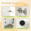 Costway Vanity Desk with Mirror and Lights Dressing Table with Charging Station 6