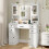 Costway Vanity Desk with Mirror and Lights Dressing Table with Charging Station 10