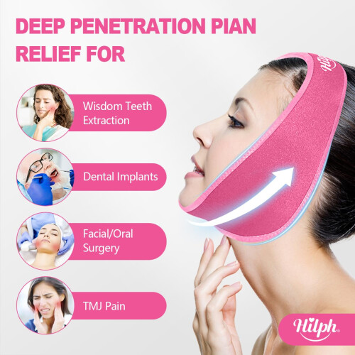 Hilph Wisdom Teeth Ice Pack Head Wrap, Jaw Ice Pack for Face Oral Surgery 2