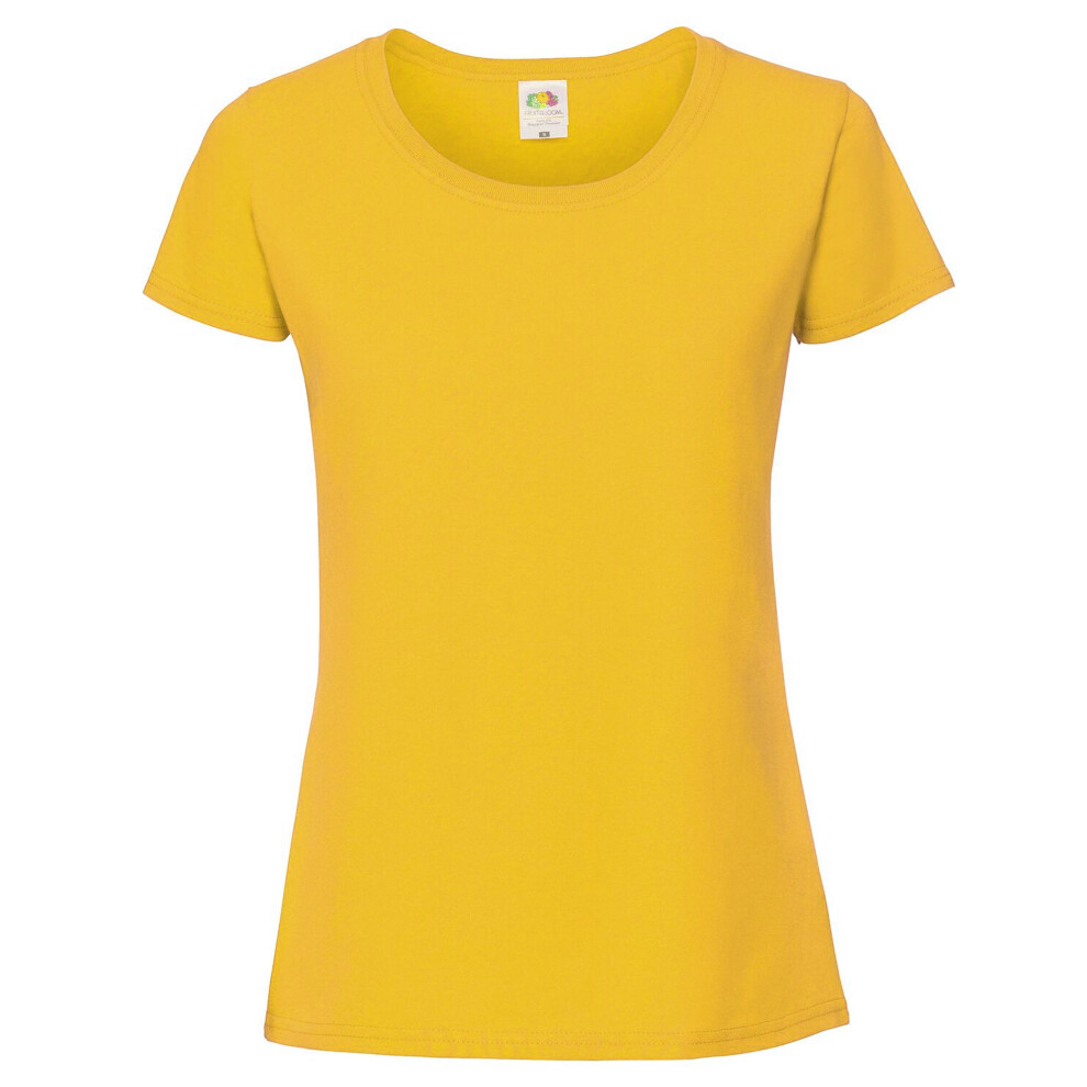 Fruit Of The Loom (M, Sunflower) Womens/Ladies Fit Ringspun Premium Tshirt Multicoloured
