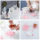 Coasters - Cherry Blossoms - Silicone - Non-slip - 11.5 cm - 4 pieces 3