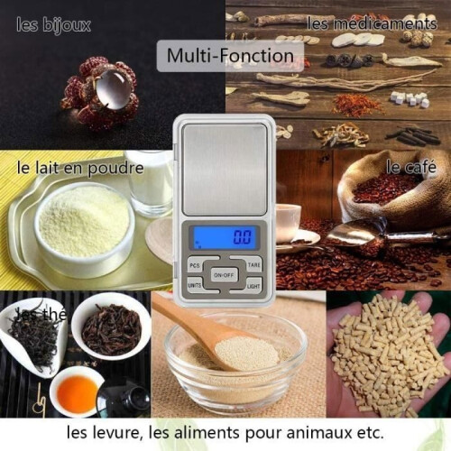 Precision Kitchen Scale, Electronic Kitchen Scale, Pocket Scale with LCD Screen, 500g / 0.01g Mini Scale 2