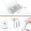 Transparent Push Pins - Unspecified - 16 mm - 100 Pcs - Plastic and Steel - Effective Fixing 3