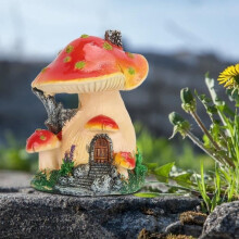 Shipenophy Mushroom Decor Bonsai Ornament Landscape Statue Craft Resin Artificial Mushroom Garden Object