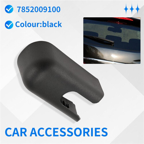 Rear Windshield Windscreen Wiper Arm Cover Cap Mounting Nut for  Kyron Hatchback 2007-2014 Accessories ,Black 1