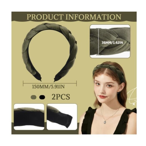 Haarband - Niet gespecificeerd - 2 stuks - Fluweel - Elastisch - Antislip 2