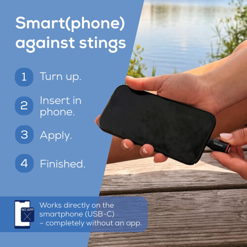 Beurer BiteX Go Deep Black Insect Bite Healer for Smartphone, Insect 2