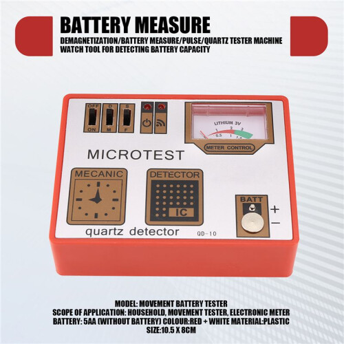 Demagnetization/Battery Measure/Pulse/Quartz Tester Machine Watch Tool for Detecting Battery Capacity 1