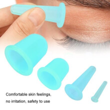 Ensemble de 4 ventouses SURENHAP pour le visage, ventouses sous vide pour massage, lifting, raffermissement et soins du visage, rose