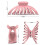 INF Set van 4 holle haarclips, meerkleurig 4