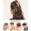 INF Set van 4 holle haarclips, meerkleurig 2