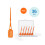 Tepe TePe EasyPick Toothpicks, Orange, ISO XS-S, 36pcs, Plaque Remover, efficient Cle 2