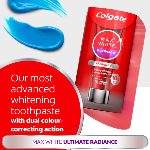 Colgate Colgate Max White Ultimate Radiance Whitening Toothpaste 75ml - 10X Whiter Teeth 2
