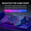 Suporte para Laptop Gamer RGB com Cooler de Ar, Suporte para Notebook com Base de Ventilador de 6 Ventoinhas para Laptop de 12-17 Polegadas 3
