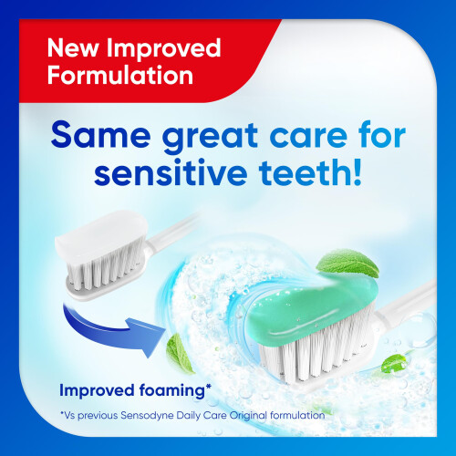 Sensodyne Sensodyne Toothpaste Daily Care, Sensitive Toothpaste for Sensitive Teeth, Original Mint, 75ml 1