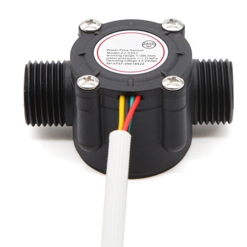 G1/2" Water Flow Hall Sensor for Precise Flow Measurement 1-30L/Min 1.75MPa 2