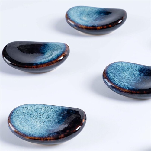 1set/8pcs Ceramic Chopstick Holders, an Imaginative Chopstick Holder for Home Use, Suitable As A Gift 2