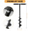 Fence Post Auger,Post Hole Digger Hand Drill, 10X60cmPost Hole Digger with Non-S 2