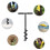 Fence Post Auger,Post Hole Digger Hand Drill, 10X60cmPost Hole Digger with Non-S 6