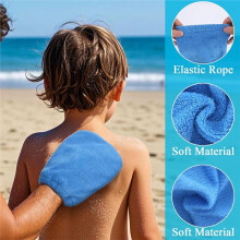2 in 1 Sandentferner für Den Strand, 2 Stück Sandwischhandschuhe für Den Strand, Sommer-Familienstrandbedarf