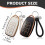 2 Pack TPU Car Key Covers with Lanyards for 4-Button Key Fobs 2