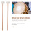 1 Pair  Mallets Drumsticks Drum Sticks with Wood Handle for Percussion Instrument Accessories 6