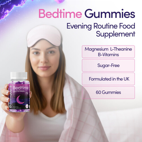 Sugar Free Bedtime Gummies x 60 | High Strength Natural Sources Fast 2