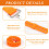 4PCS Heavy Duty Voile Straps 50cm, Adjustable Tie down Rubber Straps 3