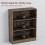 Vida Designs (3 Tier Low) Cambridge Wooden Bookcases Shelving Display Storage Unit 5