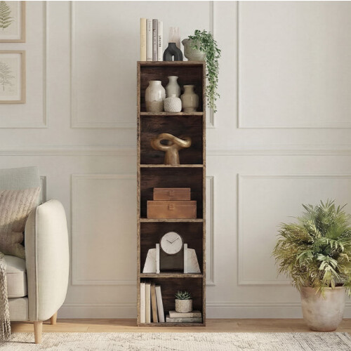 Vida Designs (5 Tier Cube) Oxford Wooden Bookcases Shelving Display Storage Unit 2