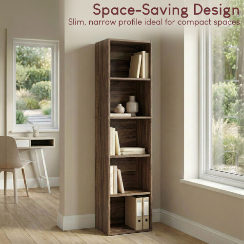 Vida Designs (5 Tier Cube) Oxford Wooden Bookcases Shelving Display Storage Unit 1