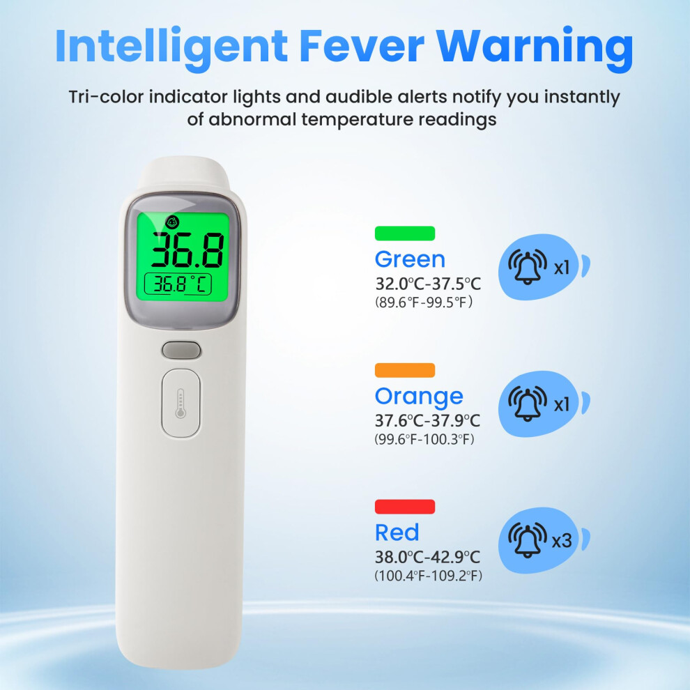 Tazuzfla Thermometer Non-Contact Forehead And Ear Thermometer For Adults And Baby 3-In-1 Digital Infrared Thermometer 1S Measurement High Accuracy Fever Alarm