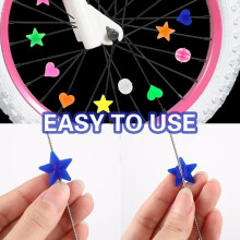 216 Pieces Colorful Bicycle Spoke Beads Bicycle Wheel Spoke Beads Bicycle Wheel Spoke Decorations for Boys