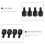 100x Motherboard Nylon Hex Standoff Threaded Spacer M3 Thread 6+6mm Black 4