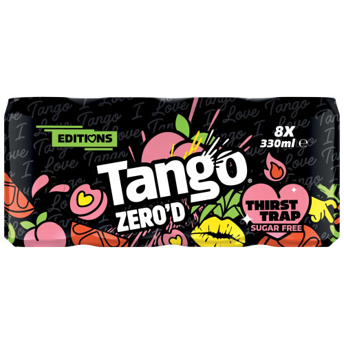Tango Zero’d Thirst Trap Sugar Free  Peach Pineapple  Orange 330ml Pac 2