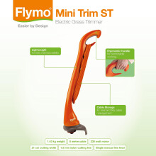 Flymo Mini Trim ST 230W 21cm Single Manual Head Electric Grass Trimmer