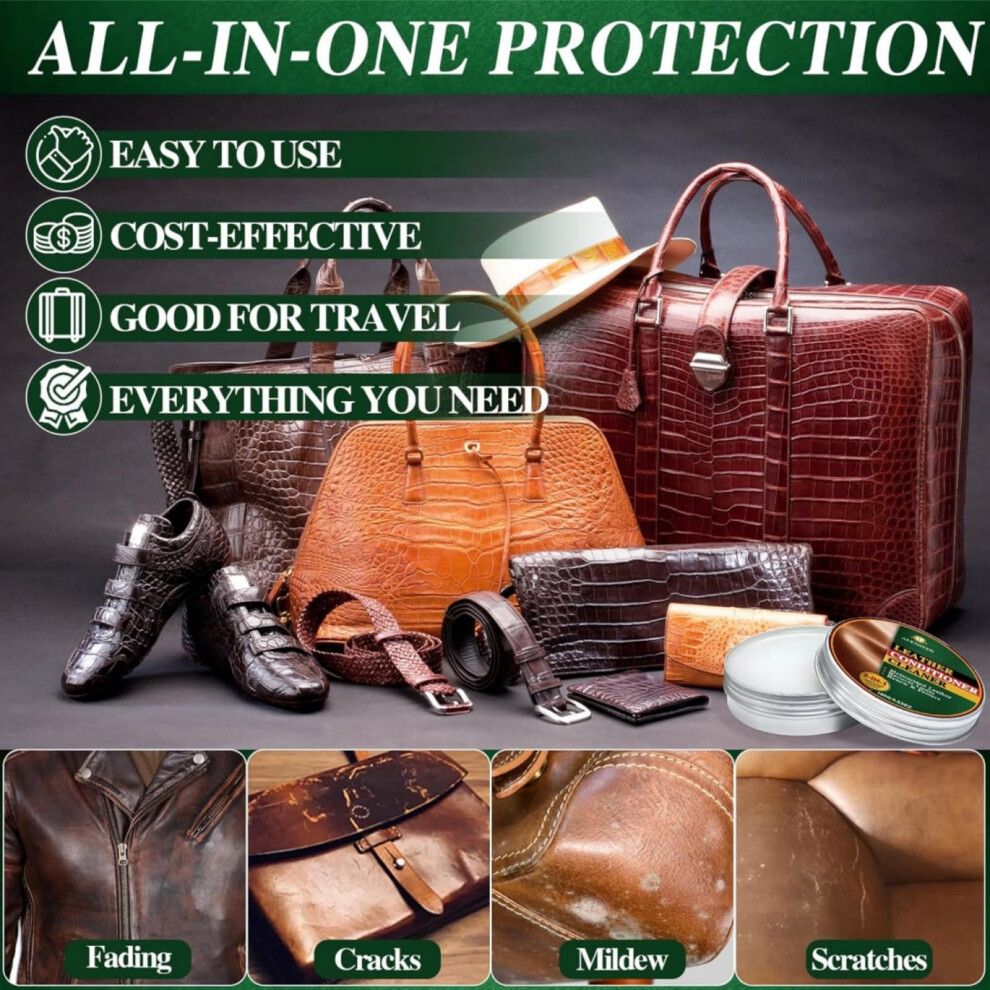 30G Mi-Nk Oil,Leather Protection ,Leather Conditioner,L-Eather Care Balm,L-Eather Restorer ,Shoe Cleaner,Waterproof Soften,Natural Recolori Cream 4595901383667
