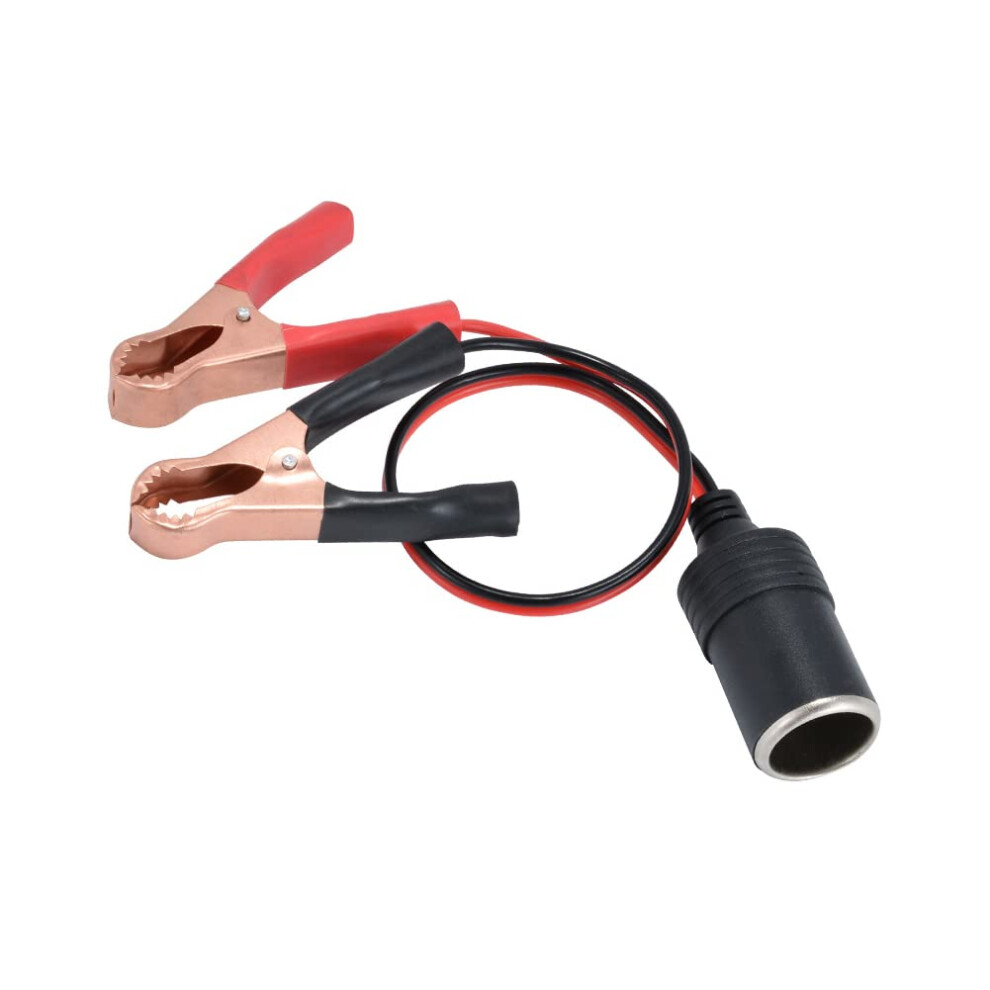 Car Battery Alligator Clips To Cigarette Lighter Adapter 12V Battery Clip To Cigarette Lighter Socket Plug 30Cm Cable Length 3737261319011